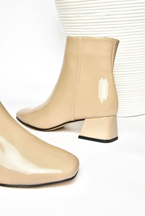 R654012408 Ten Rugan Kalın Topuklu Kadın Bot - Görsel 9