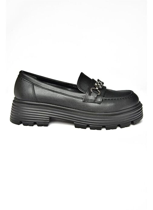 R996096009 Siyah Kalın Tabanlı Günlük Kadın Ayakkabı - Görsel 8