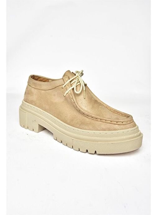 R294783002 Ten Süet Kadın Ayakkabı - Görsel 8