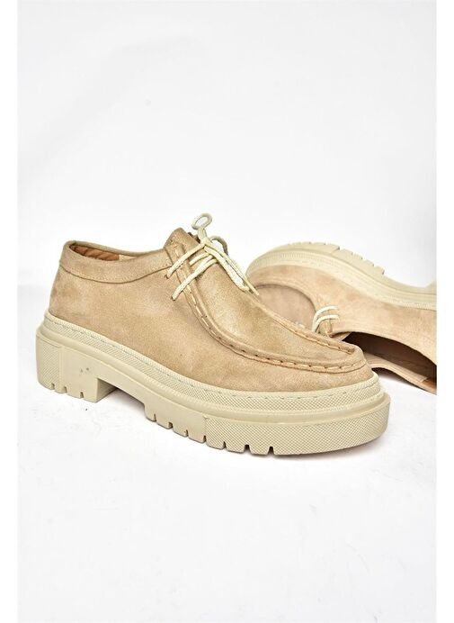 R294783002 Ten Süet Kadın Ayakkabı - Görsel 9