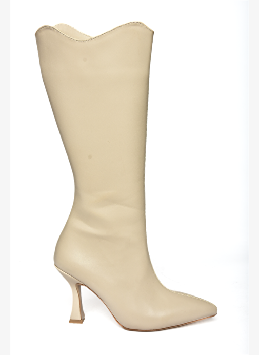 R820020109 Ten İnce Topuklu Kadın Çizme - Görsel 7