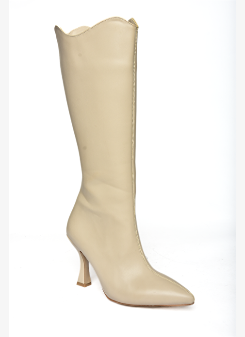 R820020109 Ten İnce Topuklu Kadın Çizme - Görsel 8