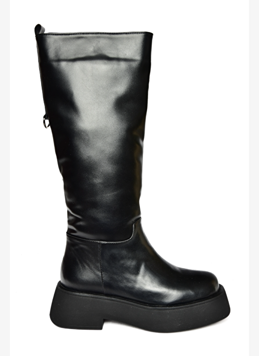 R610067009 Siyah Kalın Tabanlı Çizme - Görsel 6