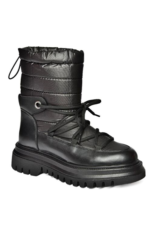 R312102404 Siyah Paraşüt Kumaş Kadın Bot - Görsel 7