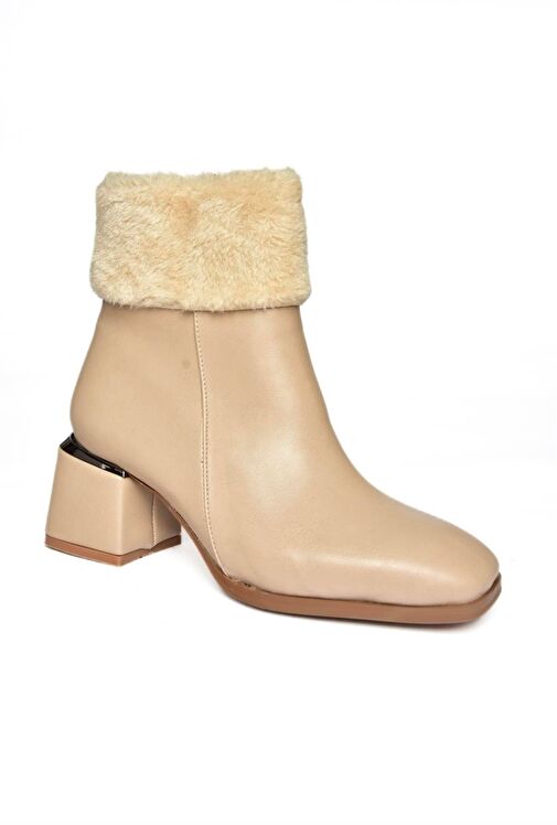 R241049109 Ten Kalın Topuklu Kadın Bot - Görsel 9