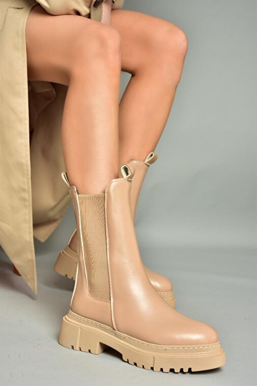 N280349009 Ten Kalın Tabanlı Günlük Kadın Bot - Görsel 2