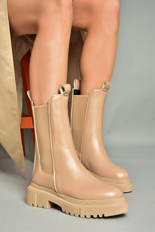 N280349009 Ten Kalın Tabanlı Günlük Kadın Bot - Görsel 7