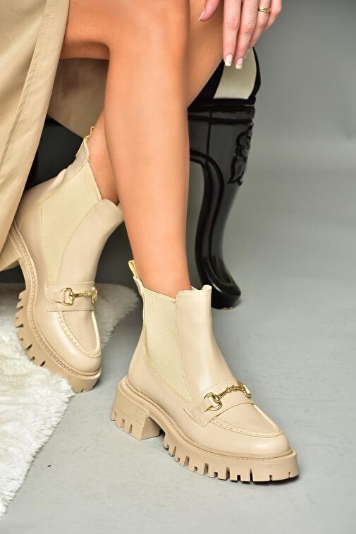 R312154109 Ten Kalın Tabanlı Kadın Bot - Görsel 2