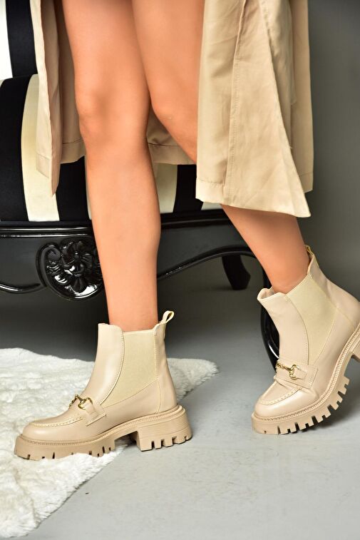 R312154109 Ten Kalın Tabanlı Kadın Bot - Görsel 3