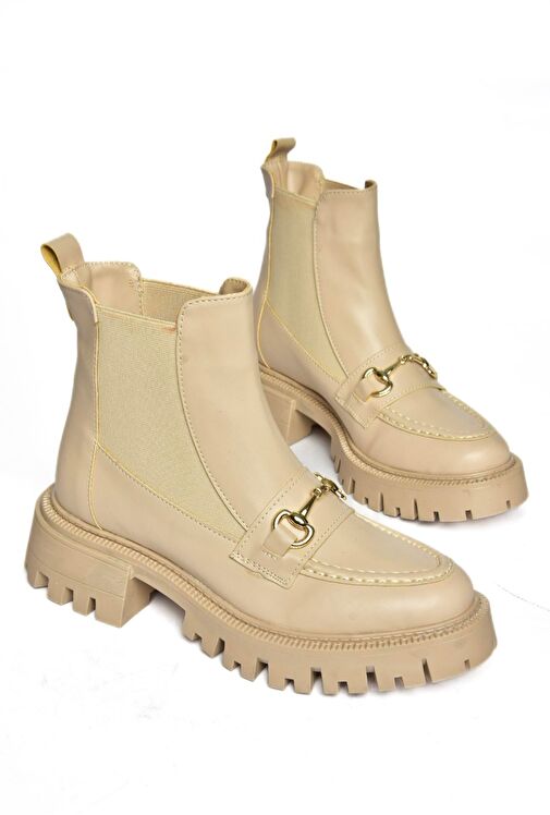 R312154109 Ten Kalın Tabanlı Kadın Bot - Görsel 8