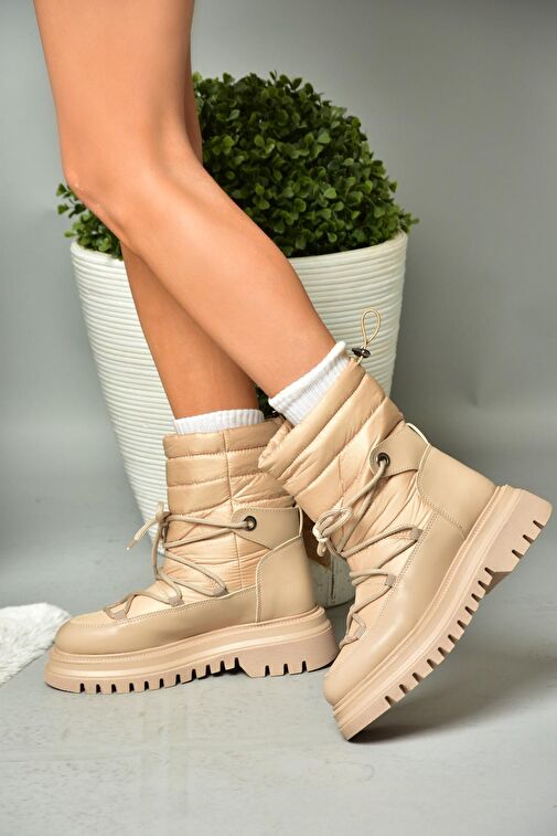 R312102404 Ten Paraşüt Kumaş Kadın Bot - Görsel 2