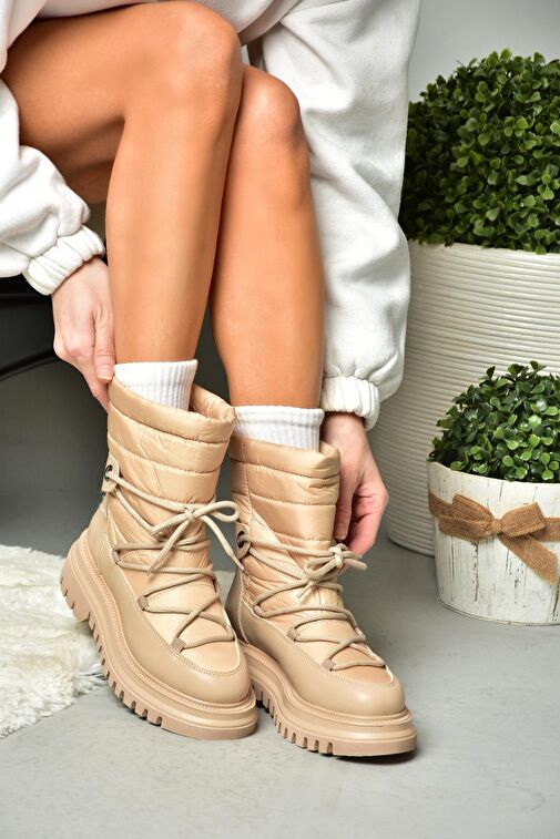 R312102404 Ten Paraşüt Kumaş Kadın Bot - Görsel 6