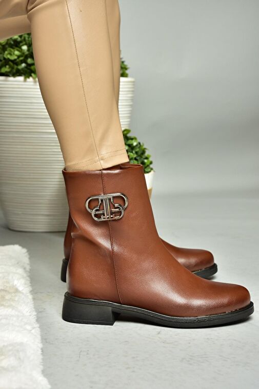 R312222109 Taba Alçak Tabanlı Kadın Bot - Görsel 2