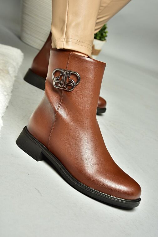 R312222109 Taba Alçak Tabanlı Kadın Bot - Görsel 3