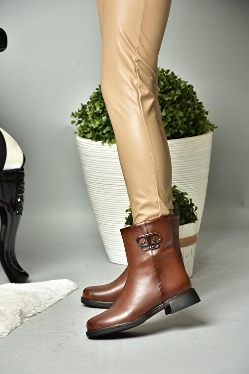 R312222109 Taba Alçak Tabanlı Kadın Bot - Görsel 4