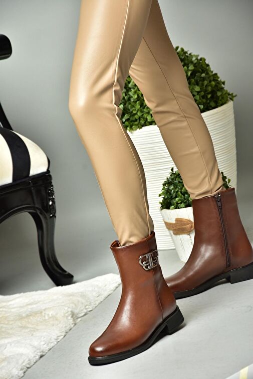 R312222109 Taba Alçak Tabanlı Kadın Bot - Görsel 6