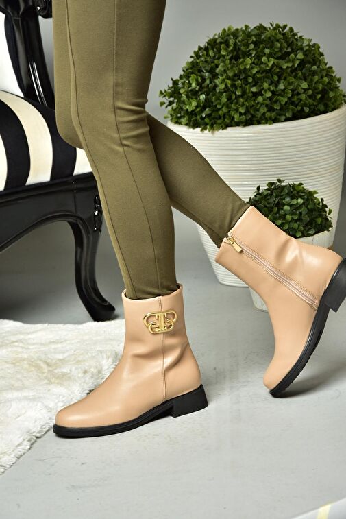 R312222109 Ten Alçak Tabanlı Kadın Bot - Görsel 4