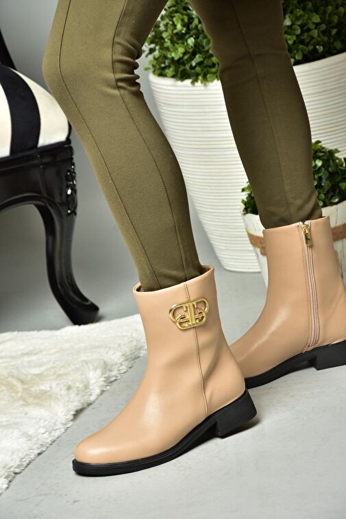 R312222109 Ten Alçak Tabanlı Kadın Bot - Görsel 5