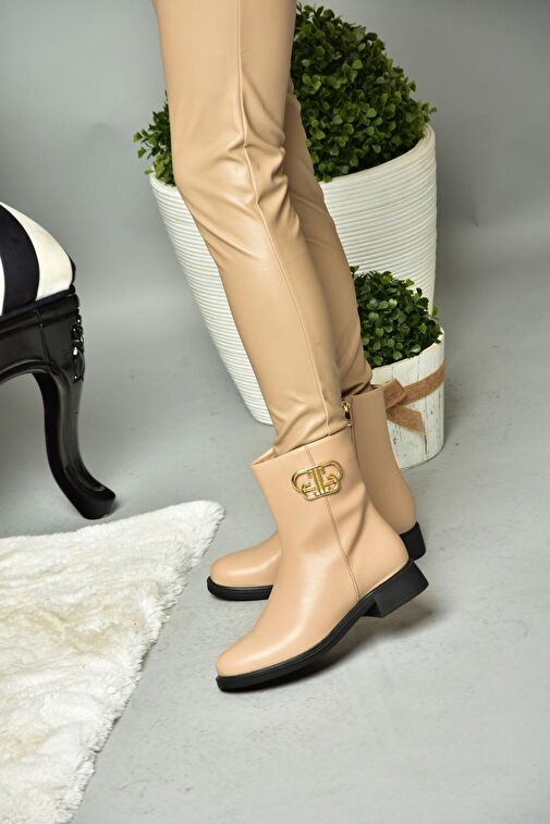 R312222109 Ten Alçak Tabanlı Kadın Bot - Görsel 6