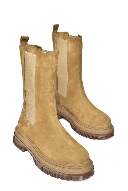 R555268002 Taba Hakiki Deri Süet Kadın Bot - Görsel 9