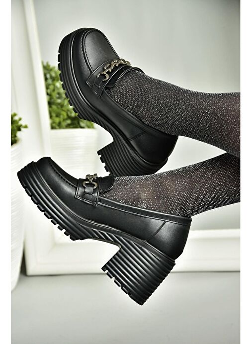 Fox Shoes Siyah Kadın Topuklu Ayakkabı 11797 - Görsel 3