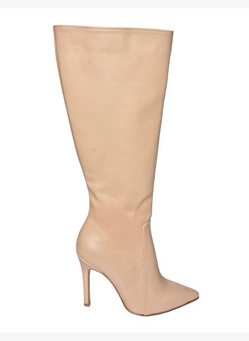 N372530109 Ten İnce Topuklu Sivri Burun Kadın Çizme - Görsel 4