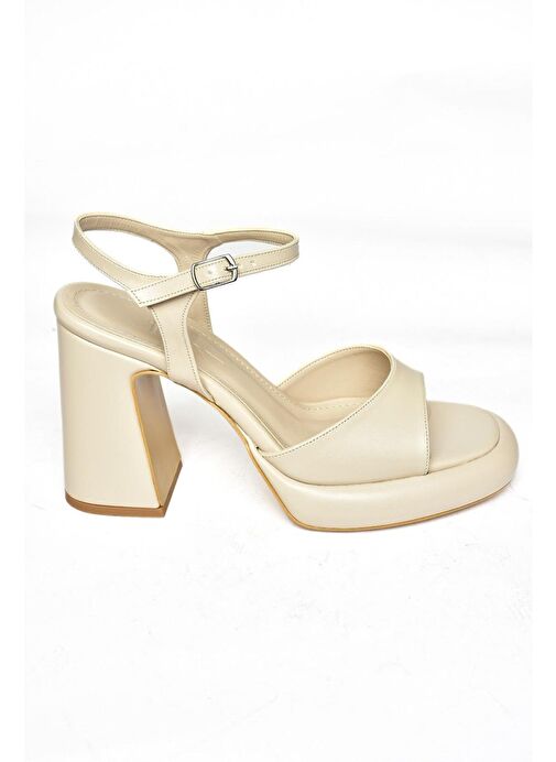 S569012809 Ten Kalın Topuklu Kadın Ayakkabı - Görsel 8