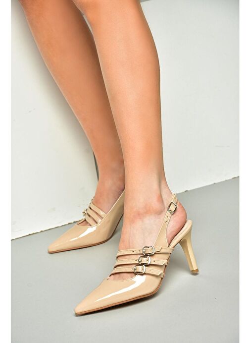 R654218308 Ten Rugan İnce Topuklu Kadın Ayakkabı - Görsel 6