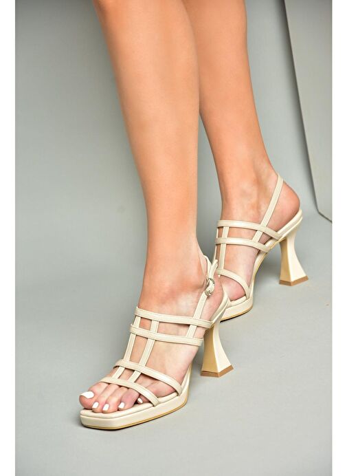 S569316009 Ten Kalın Topuklu Kadın Ayakkabı - Görsel 2