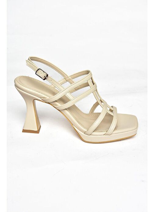 S569316009 Ten Kalın Topuklu Kadın Ayakkabı - Görsel 7