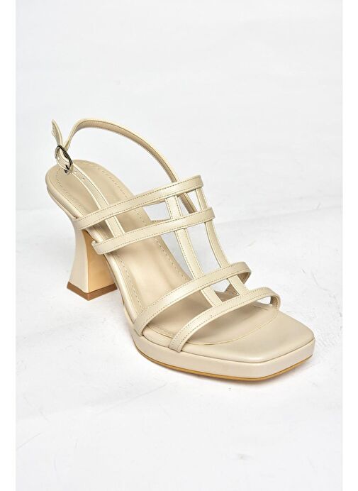 S569316009 Ten Kalın Topuklu Kadın Ayakkabı - Görsel 8