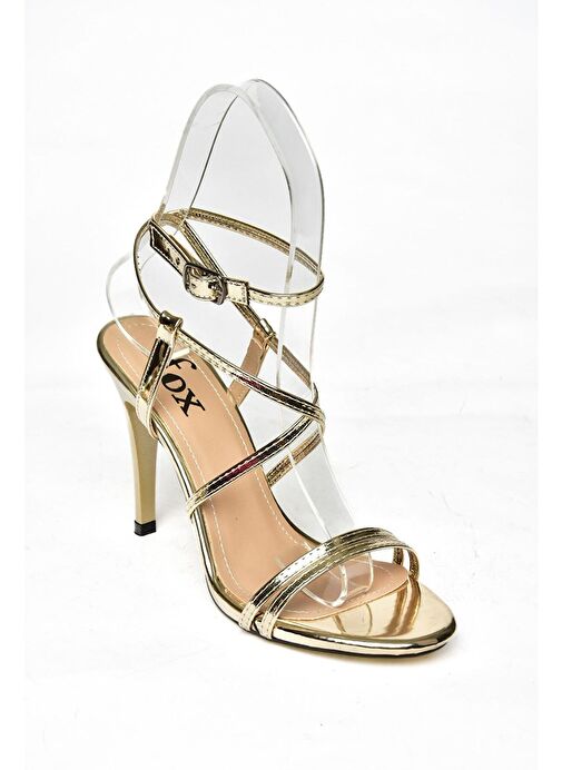 Fox Shoes Altın Kadın Abiye Ayakkabı 11983 - Görsel 7