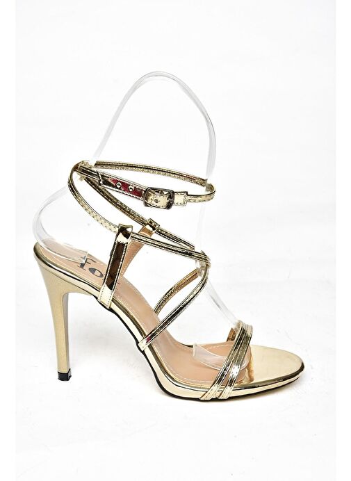 Fox Shoes Altın Kadın Abiye Ayakkabı 11983 - Görsel 8