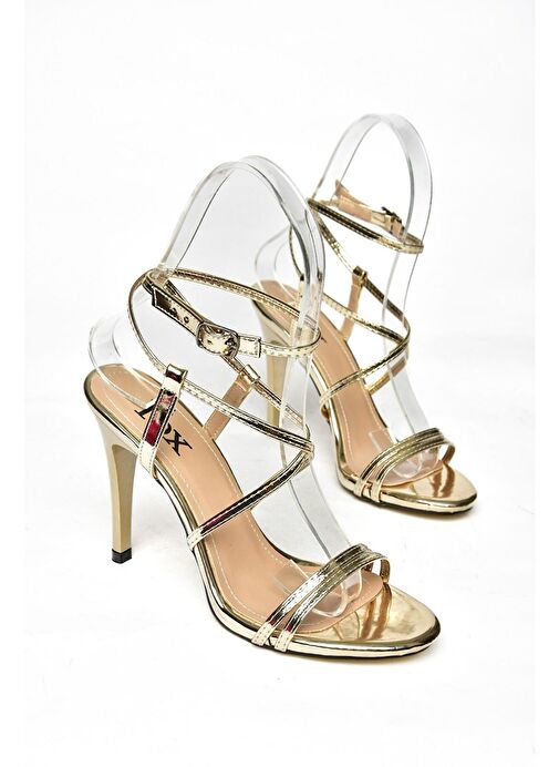 Fox Shoes Altın Kadın Abiye Ayakkabı 11983 - Görsel 9