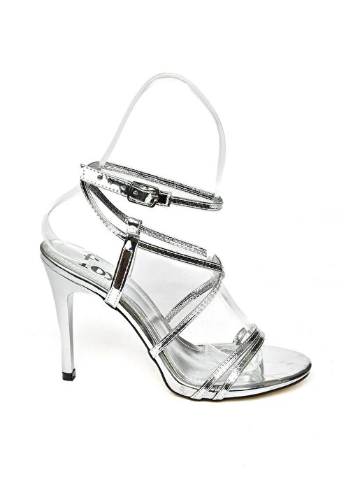 Fox Shoes Gümüş Kadın Topuklu Ayakkabı 11984 - Görsel 6