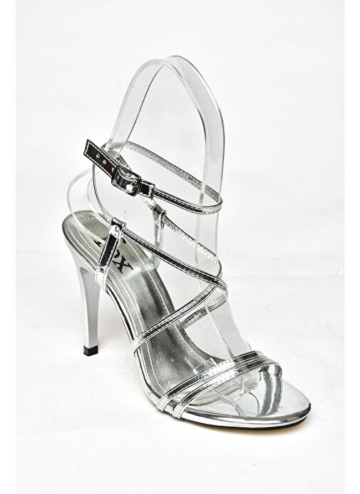 Fox Shoes Gümüş Kadın Topuklu Ayakkabı 11984 - Görsel 7