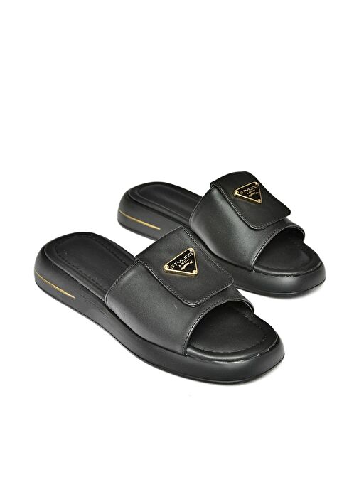 S518106409 Siyah Kadın Terlik - Görsel 8