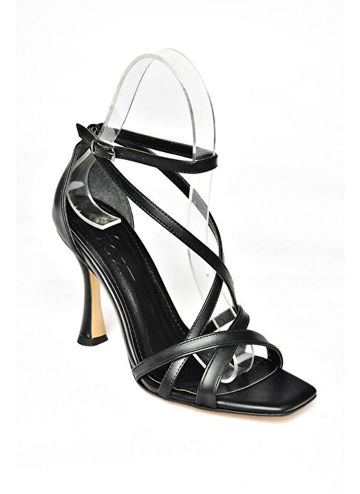 S569815309 Siyah İnce Topuklu Kadın Abiye Ayakkabı - Görsel 9