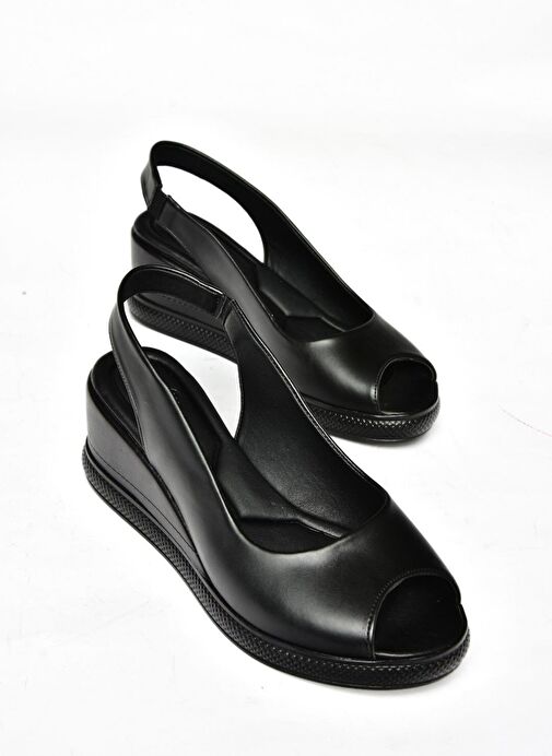 S674307009 Siyah Kadın Sandalet - Görsel 5
