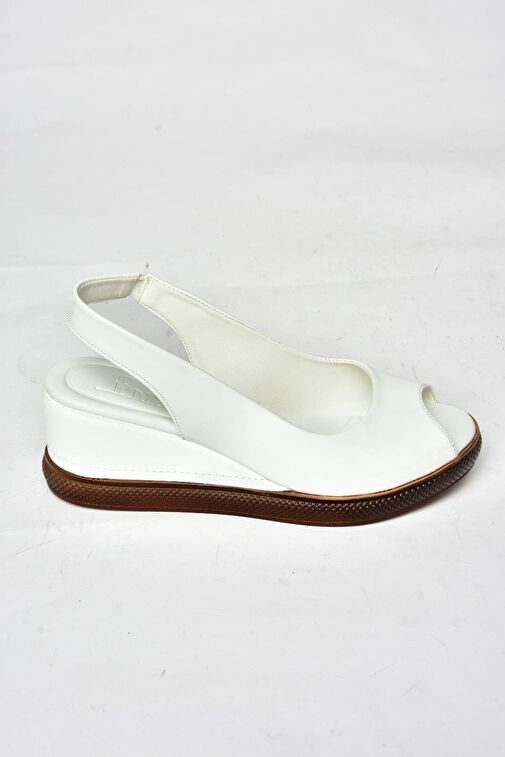 S674307009 Beyaz Kadın Sandalet - Görsel 7