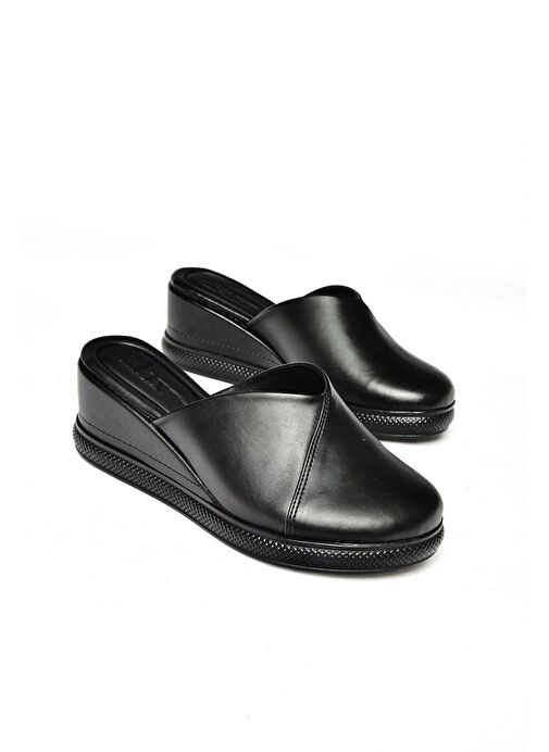 S674307509 Siyah Dolgu Tabanlı Kadın Terlik - Görsel 6