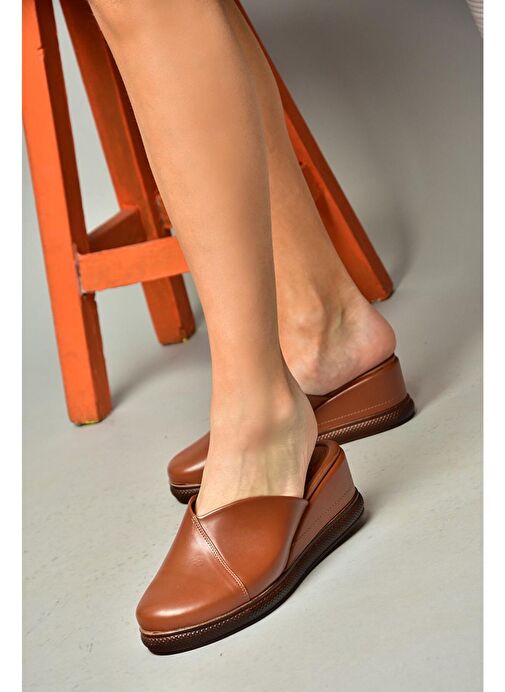 S674307509 Taba Dolgu Tabanlı Kadın Terlik - Görsel 3