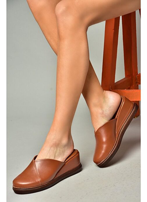 S674307509 Taba Dolgu Tabanlı Kadın Terlik - Görsel 5