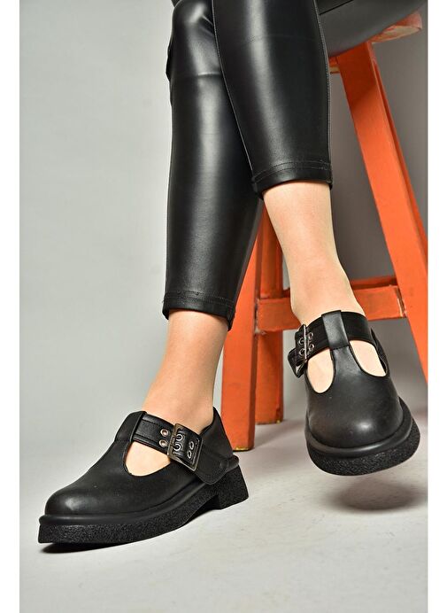 S996019009 Siyah Kadın Günlük Ayakkabı - Görsel 2