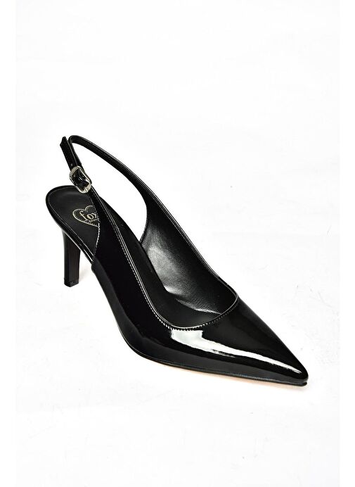 S654071708 Siyah Rugan İnce Topuklu Kadın Ayakkabı - Görsel 9