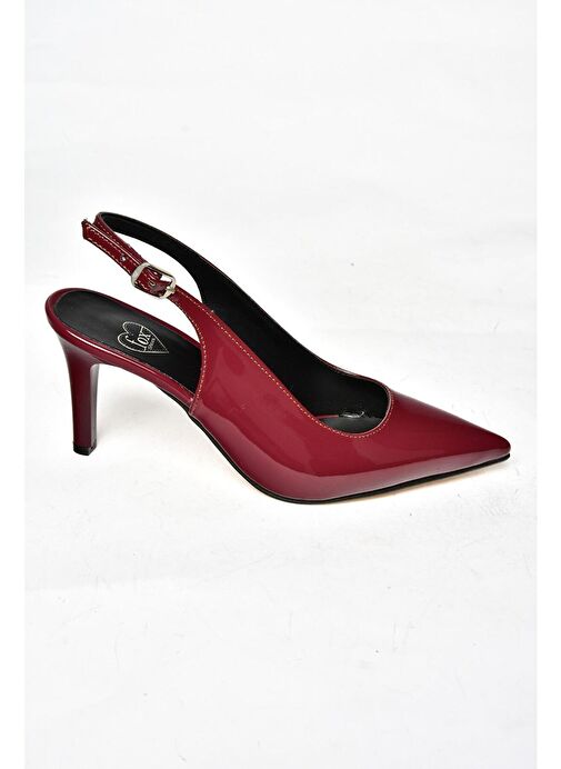S654071708 Bordo Rugan İnce Topuklu Kadın Ayakkabı - Görsel 8