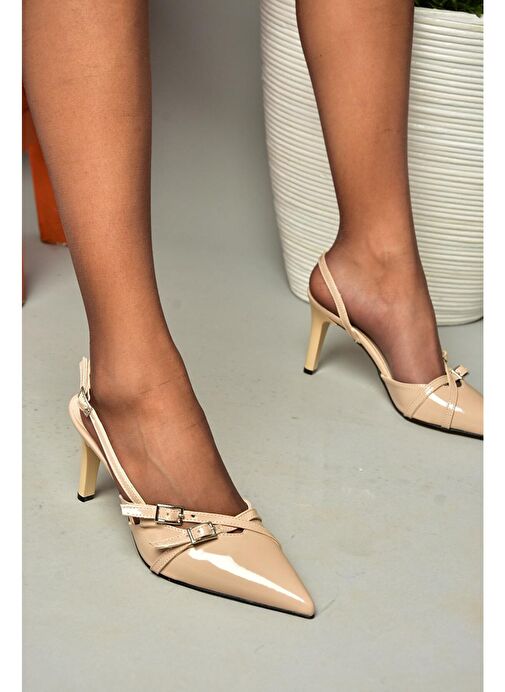 S654071908 Ten Rugan Kısa Topuklu Kadın Ayakkabı - Görsel 2