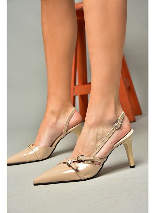 S654071908 Ten Rugan Kısa Topuklu Kadın Ayakkabı - Görsel 6