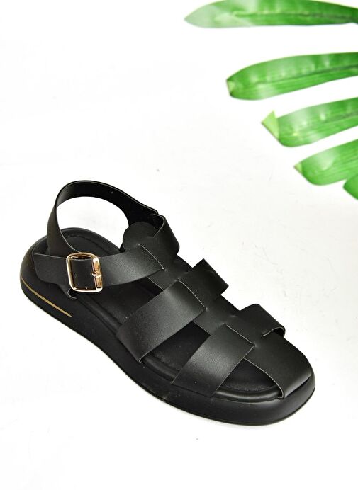 S518106009 Siyah Kadın Sandalet - Görsel 7