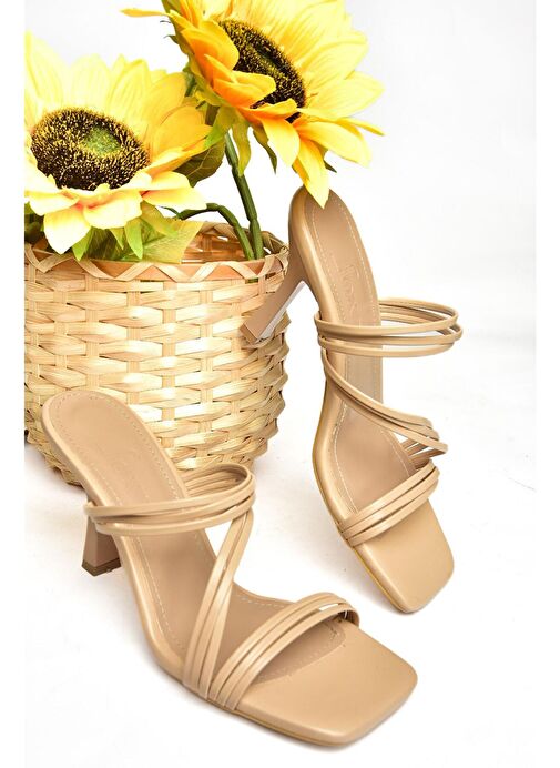 S590033709 Ten İnce Topuklu Kadın Terlik - Görsel 7